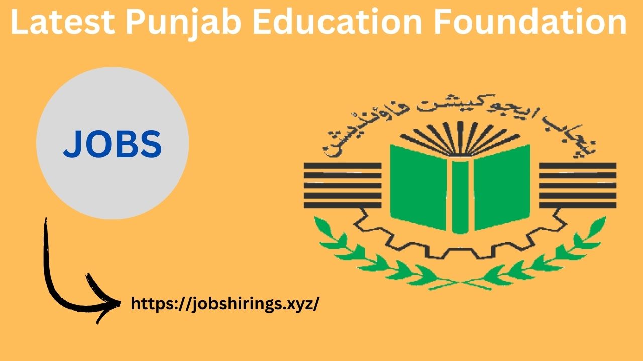 Latest Punjab Education Foundation Jobs